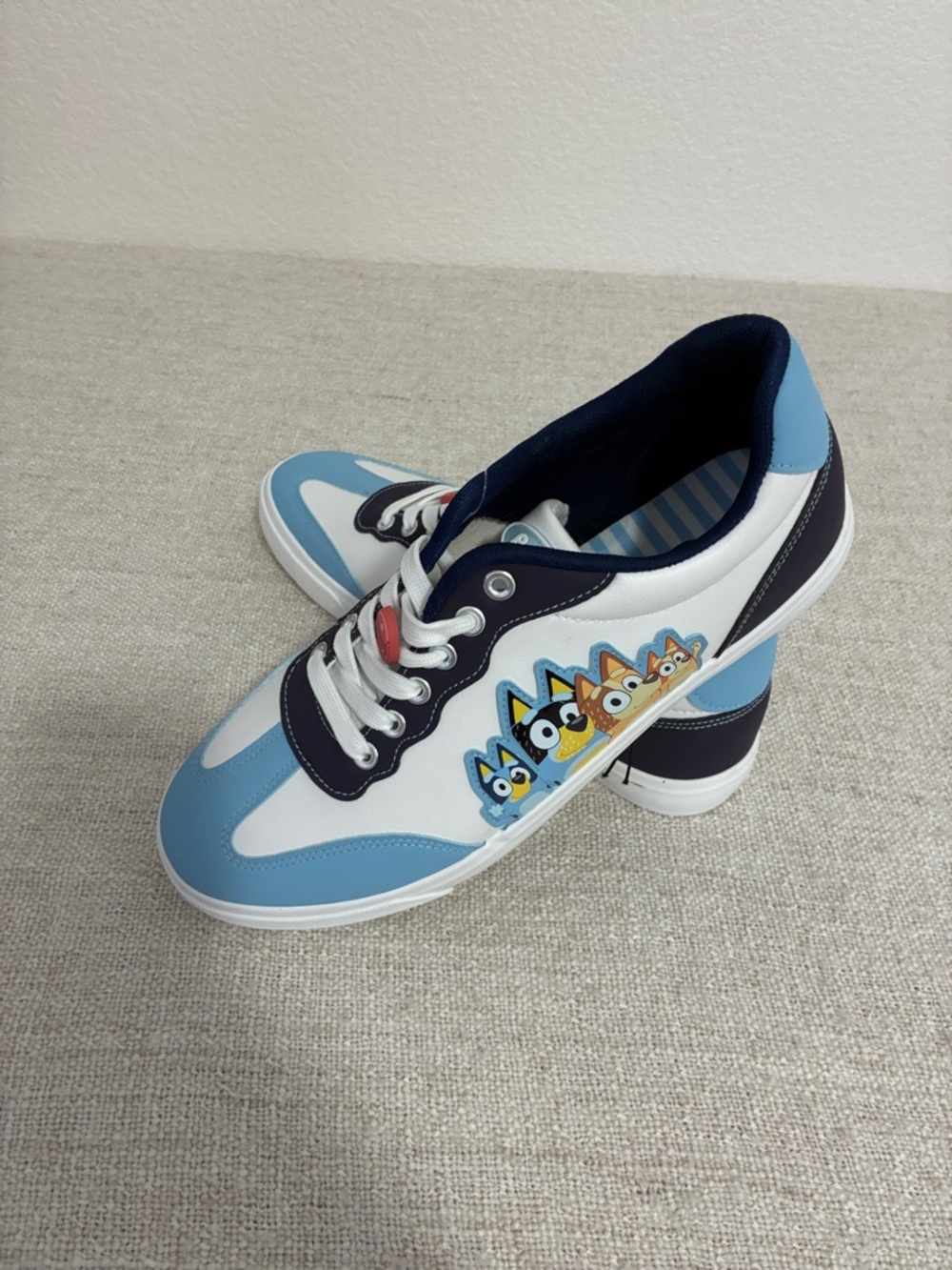 Bluey Women's Blue White Heeler Family Graphics Sneaker Size 11